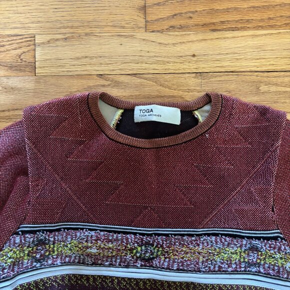 TOGA Toga Archives Women's Knit geometric pattern top - Picture 8 of 8